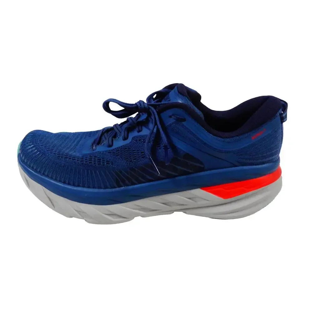 Hoka One One Bondi 7 Blue Running Sneakers Mens Size 9.5